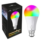 Ajax Online Smart Zigbee Pro A60 LED RGBCW Bulbs - Works with Philips Hue* SmartThings, Alexa & Google Home (Hub Required) Choose up to 16 Million Colours & 1100 Lumens (B22 Bayonet)