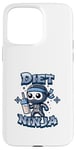 Coque pour iPhone 15 Pro Max Cute Diet Ninja Shake Protéiné Squelette Ninja