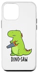 Coque pour iPhone 12 mini Dino-saw Jeu de mots drôle dinosaure