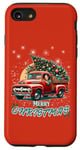 iPhone SE (2020) / 7 / 8 Red Truck Vintage Wagon Christmas Tree Pajama Family Xmas Case