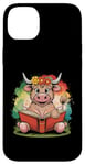 Coque pour iPhone 14 Plus Livre de classement de la ferme Motif vache écossaise Highland