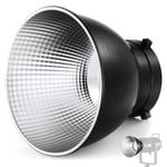 NEEWER RF1 Diffuseur réflecteur Standard avec Support Bowens pour Flash de Studio Neewer CB300B, CB100C, FS230, Vision 4, Vision 5, S101-400W Pro, Q4 Studio Flash et Lampe vidéo LED 18 cm