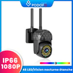 Podofo V380Pro 1080P FUNK WLAN WIFI IP NETZWERK CAMERA Outdoor AUßEN ÜBERWACHUNGSKAMERA