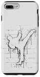 Coque pour iPhone 7 Plus/8 Plus Urban Street Art Fighter Sidekick Roundhouse TaeKwonDo