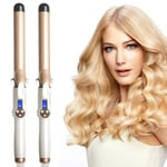 2023 Uusi sähköinen hiuskiharrin LCD-näytöllä Digitaalinen kiharrin kiharrin Silitysraudat 19-38mm Professional Curling Iron -kiharrin-optio 28mm boxed