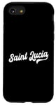 iPhone SE (2020) / 7 / 8 Saint Lucia Typeset Love St. Lucia St. Lucian Pride Case