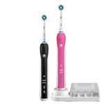 Oral-B Smart 4900 Oscillerande/Pulserande Eltandborste, 2-pack - Rosa/Svart