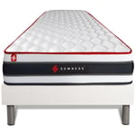 Ensemble matelas sommier Energy 90 x 190 cm - Couleur : Blanc