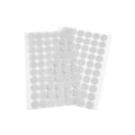 cyclingcolors Scratch Autocollant Rond Double Face Pastille Scratch Autocollant Crochets Boucles Création Couture Carterie DIY Artisanat 60 paires 15mm, blanc