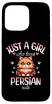 Coque pour iPhone 15 Pro Max Fille Qui Aime Les Chats Persans Adore Chat Persan