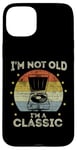 Coque pour iPhone 15 Plus Tourne-disque rétro vintage I'm Not Old I'm Classic Meme Funny