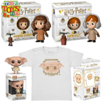 Funko 5 Star Harry Potter Figures & Child's Dobby T-Shirt w/ Pocket POP! Bundles