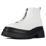 L37 HANDMADE SHOES Women's Bad Moon Rising Fashion Boot, White, 4 UK