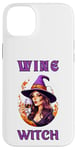 Coque pour iPhone 14 Plus Sorcière du vin d'Halloween buvant sa potion