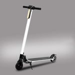 GASLIKE Electric Scooter for Adults, Max Rider Weight Up To 264Lbs, Varrying Max Speed, Carbon Fiber Frame, EABS Brake System + Mechanical Auxiliary Brake,White,8AH
