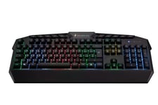 Surefire Kingpin Italian Gaming Keyboard, Gaming Multimedia Keyboard with LED Backlight, RGB Keyboard with USB Cable, 25 Anti-Ghosting Keys, Italian Layout QWERTY