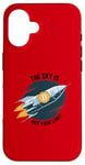 Coque pour iPhone 16 Le ciel n'est pas votre limite Bitcoin Rocket