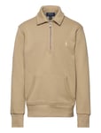 Ralph Lauren Kids Fleece Quarter-Zip Pullover Khaki Green