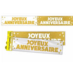 BANNIERE JOYEUX ANNIVERSAIRE OR