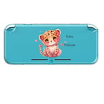 Coque Switch lite leopard et coeur personnalisee