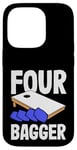 Coque pour iPhone 14 Pro Planche Four Bagger Cornhole Fun Sport Vibes