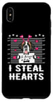 iPhone XS Max I Steal Hearts Valentine St Bernard Dog Funny Valentines Day Case