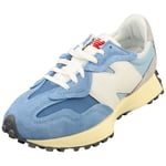 New Balance 327 Unisex Fashion Trainers in Blue White - 4 UK