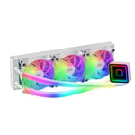 Mars Gaming ML-ULTRA360, Refroidissement Liquide Professionnel CPU, TDP 650W, Infinity Mirror, 3x Ventilateurs FDB ARGB Ultra-Silencieux, Tubes ARGB, Multisocket Universel, Blanc