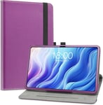 Pour Teclast T60,Slim Pu Cuir Etui Et Pliable Stand Folio Coque Couverture Pour Teclast T60 / Oukitel Ot5s / Oukitel Ot5 Tablette 12 Pouces 2023,Violet