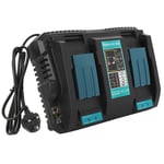 Double Battery Charger With USB Interface DC18RD Fit For BL1830 Bl1430 UK