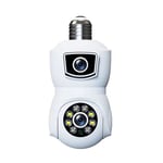  WiFi 1080P Light Socket Bulb Security Camera Floodlight Night Vision8175