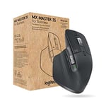 Logitech MX Master 3S for Business, Wireless Mouse with Quiet Clicks, 8K DPI, Secured Logi Bolt USB Receiver, Bluetooth, USB-C charging, MagSpeed Scrolling, Windows/Mac/Chrome/Linux - Grey