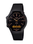 Casio Men's Alarm And Black Resin Strap Watch