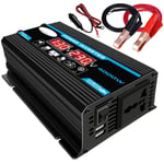 Onduleur 4000w 12v à 220v / 110v led Car Power Inverter Converter Chargeur Adaptateur Dual usb Voltage Transformer Onde sinusoïdale modifiée 12V-220V