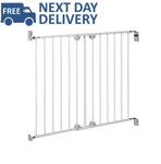 NEW Children Safety Wall Fix Metal Stair Gate Extending Strong Tilt Easy Install