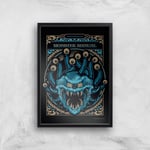 Dungeons & Dragons Monster Manual Giclee Art Print - A2 - Black Frame