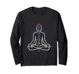 Yoga Meditation Spiritual Body Energy Centres Chakra Long Sleeve T-Shirt