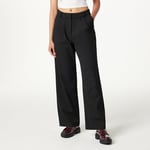 The Drop Nancy Pleat Front Wide Leg Trouser, Black, XX-Large