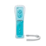 Remote Bleue Et Case Manette De Jeu Sans Fil Nunchuck 2 Fr 1 Pour Nintendo Wii Motion Plus, Controlleur À Distance, Joystick