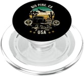 Big Pine California USA Hotrod Design rétro coucher de soleil dans le désert PopSockets PopGrip pour MagSafe