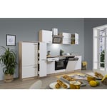 Cuisine Kitchenette bloc cuisine intégrée Chêne Blanc Merle 310 cm Respekta