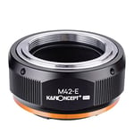 K&F Concept Updated M42 to Sony NEX E Adapter, Manual Lens Mount Adapter for M42 Screw Mount Lens to Sony E Mount Camera Body with Matting Varnish Design