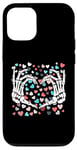 iPhone 12/12 Pro Skeleton Hand Heart Funny Bones Valentine's Day Men Women Case