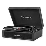 Victrola Premium Platine Vinyle Valise Vintage Bluetooth - Noir