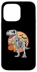 Coque pour iPhone 14 Pro Max T-Rex Mummy Citrouille Dino Trick Treat Halloween