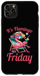 Coque pour iPhone 11 Pro Max Citation amusante des flamants roses It's Flamingo Friday