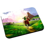 Tapis de souris zelda plaine hyrule a cheval jeux video