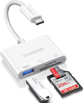 Usb C Lecteur De Carte Sd, Adaptateur Micro Sd Vers Type C Otg Pour Cartes Sdhc Sdxc Tf Uhs-I Compatible Avec Iphone 15 Plus Pro Macbook Air Pro Ipad Pro Air Ipad Mini 6 Galaxy S24 S23