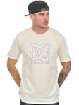 DC Shoes Scratchstar - T-shirt - Uni - Col ras du cou - Manches courtes - Homme, Ecru (Turtle Dove), X-Large (Taille fabricant: XL)