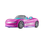 Hot Wheels Cabriolet Radiocommandé Barbie, Voiture décapotable Rose avec télécommande, Peut contenir 2 poupées Barbie, JBH05